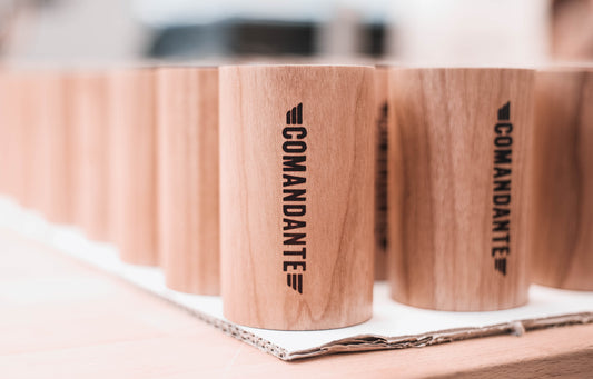 COMANDANTE C40 MK4 Manual Grinder – American Cherry Finish