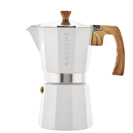 GROSCHE Milano – Cafetière italienne 6 tasses (Blanc)