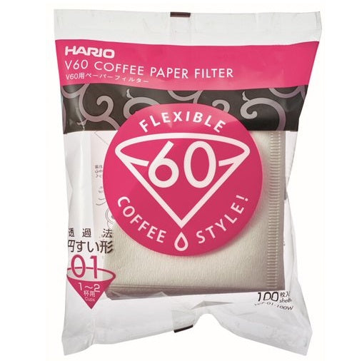 Filtres papier Hario V60 – Blanc